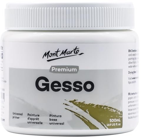 MONT MARTE Premium Gesso 16.9oz (500ml)