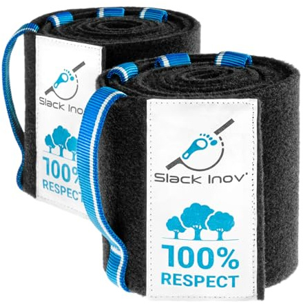 SLACK-INOV Tree Protection XXL - Protection de l'arbre - Quatre bandes verticales cousues pour soutenir la slackline ou le harnais en tout point - Compatible avec toutes les slacklines Spider - 200 cm