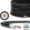 RedStar24 Premium Solarkabel 4mm² Schwarz - 20m - TÜV SÜD geprüft - UV-beständig, flexibel, Photovoltaik Kabel, PV Kabel, Solar Anschlusskabel für Solarpanel, Wechselrichter & Laderegler - langlebig