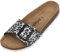 Palado Pantoletten Damen Malta EGS Leo - bequeme Sandeln Made in Spain - Hausschuhe mit dämpfendem Kork-Fußbett - modische Sommerschuhe Grau UK5,5 - EU38