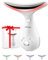 Massaggiatore Viso Elettrico Antirughe Lifting: Face Massager con 4 LED - 45°C Massaggio Viso EMS - Dispositivo di Bellezza con 3 Intensità di Vibrazione Gua Sha per Massaggio Rassodante Viso e Collo