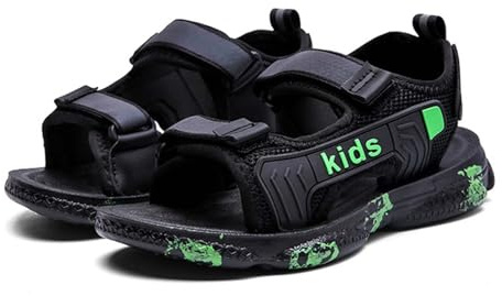 Generisch Sandals Boys Sandals Children's Trekking Children's Sandals Wide Feet Barefoot Trekking Sandals Boys Barefoot Sandals Boys Summer Shoes Outdoor, Sandlen B1 Green, 1.5 UK