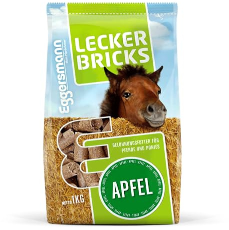 Eggersmann Il mio cibo per cavalli – Delizioso Bricks mela 1 kg – Deliziosi per cavalli e ponies per la ricompensa