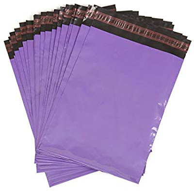realpack® 1000 x 500 x 200 x Lila Violett Kunststoff Poly Versandtaschen Briefumschläge Gr. 30,5 x 40,6 cm 305 mm x 406 mm + (40 mm Lip) DVD Post Porto Kostenloser Schnell Versand M violett