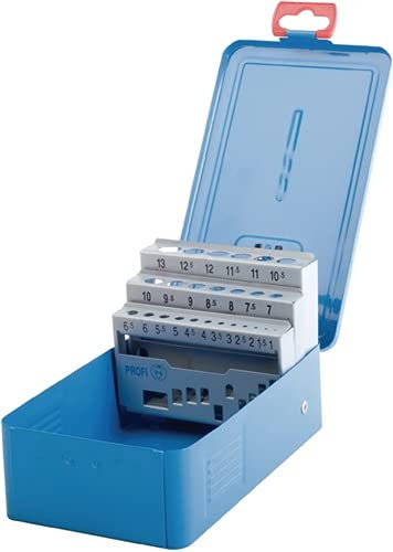Leerkassette für Spiralbohrer PROFI f.DIN338 25St. 1-13mm steigend um 0,5mm