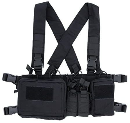 OAREA Tactical Chest Vest Rig Assault 500D Molle Gilet tattico con multi tasche