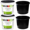 Dichtset 40kg Flüssigfolie + Mörteleimer PVC 20L Dusche, Bad, Küche, Dichtmasse, Abdichtfolie SET405