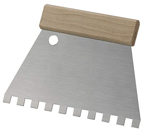 Spatola dentata per colle, spatola scanalata, 18 x 13 cm, C5