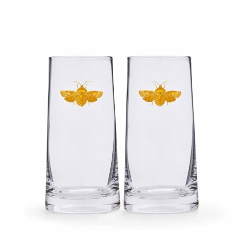 Portmeirion Spode CRC8841-XD Highball S/2, verre, 425,2 g, doré