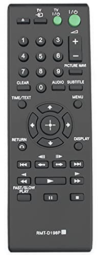ALLIMITY RMT-D198P Télécommande Remplacer pour Sony Blu-Ray Disc Player DVP-SR370 DVP-SR360 DVP-SR760HP DVP-SR760H DVP-SR160 DVP-SR170 DVP-SR150 DVP-SR750H DVP-SR120 DVP-SR350
