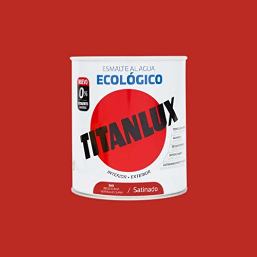 Titanlux Ecológico Esmalte al agua mulisuperficie Satinado Rojo China 250 ml