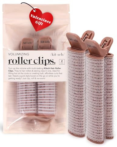 Kitsch Fermagli per capelli volumizzanti istantanei da donna, clip a rullo per volume, ricci e radici, per tutti i tipi di capelli, clip volumizzanti per ricci senza sforzo che durano nel tempo,