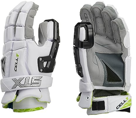 Lacrosse Unlimited STX Cell V Goalie Gloves (White-10 in)