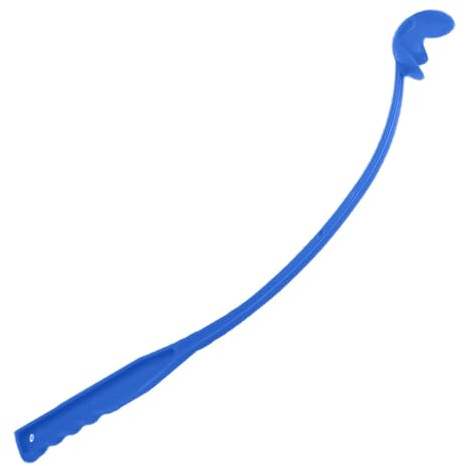 Acunny Lanciatore di palla per cane con palla da tennis giocattolo per cucciolo di esercizio Tennis incluso, per cane lanciatore di palla per cane: verde, blu.