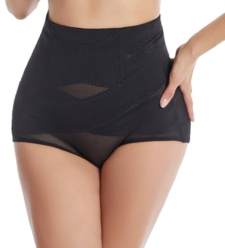 KOEMCY Mutande Contenitive Pancia Donna Pantaloncini Modellanti Vita Alta Slip Contenitivo Guaina Snellente Culotte Intimo Modellante Panciera Senza Cuciture Effetto Snellente