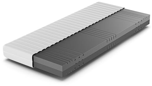 Betten-ABC - Matratze (KSP-500) - 90x200 cm - Wendematratze mit 2 Härtegraden (H2/H3) - 7-Zonen Matratze aus Hybridschaum - Hypoallergen & Antibakteriell - Oeko-TEX® Zertifiziert - Paketlieferung