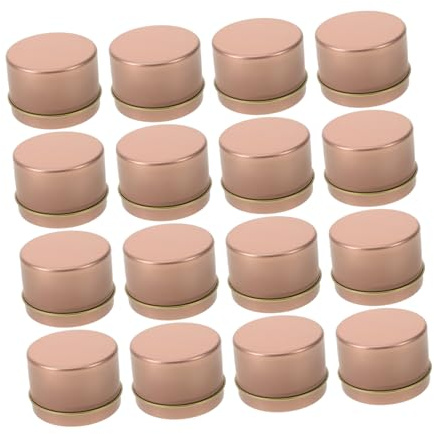 Healifty 12 Piezas Frascos De Metal Vacíos para Hacer Velas Tarros De Metal para Velas Caseras Recipientes Vacíos con Tapa para Proyectos De DIY Aromaterapia
