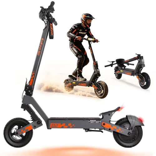 G2 Patinete Eléctrico Adultos Homologado DGT - 55-65km Autonomía Batería 48V 15.6Ah, Doble Freno, Ruedas 10 Tubeless,Sistema de Doble suspensión Patinete electrico Unisex,IPX4,Carga 120KG