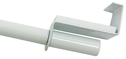 Gardinia 2622 Spannvitrage Ø 9 mm, Metall, ausziehbar 90-130 cm, weiß