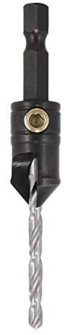 Trend Snappy 12.7mm Tool Steel Countersink with Adjustable 3.5mm Drill, Perfect for Hard & Softwoods, SNAP/CS/12, 9/64in
