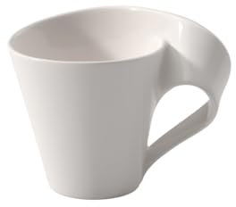 Villeroy & Boch NewWave Caffè Tasse, 250 ml, Premium Porzellan, Weiß