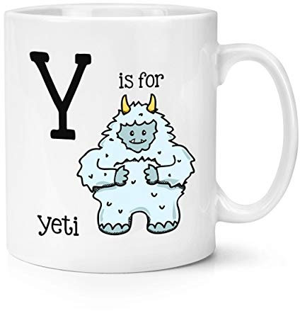 Buchstabe Y Ist für Yeti 283g Becher Tasse