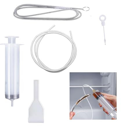 Fridge Dredger and Cleaning Set,Fridge Drain Hole Cleaning Tool,Fridge Emptying Dredger and Cleaning Set,Refrigerator Hole Blockage Unblocker Kit,Reusable Pipe Blocked Dredging Cleaner,Sink Unclogger