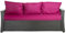 Setgarden® Bankauflage - Outdoor sitzkissen für Gartenbank für polyrattan- Polster Auflage Outdoor - Bankpolster Auflage für Hollywoodschaukel Rattan Sitzbank (Rosa, 160x60x50cm)