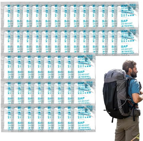 50 Piece Urine Absorbent Powder, EmergencyUrine Bag Coagulant, Portable Urine Absorbent Coagulant, Urine Solidification and Deodorization, for Traveling, Hiking, Camping, Fishing