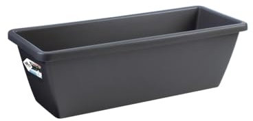 elho Barcelona Balkonkasten 70 - Übertopf für Balkon & Außen - Ø 69.8 x H 16.0 cm - Schwarz/Anthrazit
