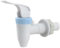 sourcing map Kunststoff Wasserhahn Wasserspender-teilig, Push-Typ Kunststoff Wasserhahn, 17 mm, Blau Weiß
