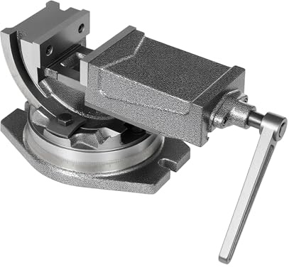 Étau – 100 mm Table professionnelle 360° Étau de serrage haute précision Set d'outils pour machines à outils comme les perceuses et les fraiseuses