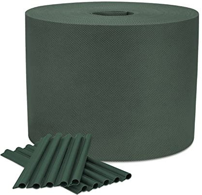 Covert It Garten Sichtschutz Zaun Grün 19cmx98m - Sichtschutz für Zaun -Doppelstabmattenzaun Komplett 150g/m2 - Sichtschutzstreifen für Doppelstabmatten - Sichtschutz für Stabmattenzaun