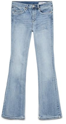 Vero Moda Vaqueros Acampanados para Mujer, Azul Claro (Light Blue Denim), XS / 32L