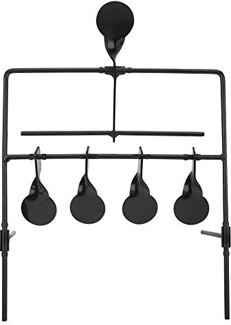 Indoor Drehende Schießscheibe, Schießen Rotierendes Schießen aus Metall, 5 Ziele mit Tragbarem Design für Outdoor, Distanz, Schießen und Jagd