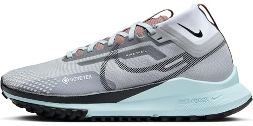 Nike Women's React Pegasus Trail 4 Gore-Tex Trainers, Lt Smoke Grey Black Glacier Blue, 9
