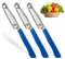 Qaestuan 3 Pièces Couteau à Trancher Rapide, Multifonctionnel 3 En 1 Couteau à Fruits de Printemps, Couteau Cuisine en Acier Inoxydable, Éplucheur De Fruits Et Légumes pour Carottes, Pommes de Terre