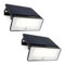 Brendz Lampe Solaire Exterieur Detecteur de Mouvement, 1600 Lumens, Étanche IP54, 2 pièces, 3 Modes d'Éclairage, Eclairage Exterieur Solaire, Applique Murale Exterieur, Paso