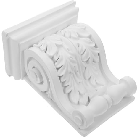 DOITOOL Console De Plafond Pu Style Européen Support De Poutre Décoratif Console Extérieur Pour Manteau De Cheminée Décoration De Plafond