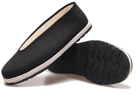 SXTYYH Tradizionali Tai Chi Scarpe Leggere Cinesi Kung Fu E Arti Marziali Antiche Scarpe Di Stoffa Di Pechino Con Suola Flessibile Antiscivolo Scarpe Barefoot for Il Grounding(41EU)