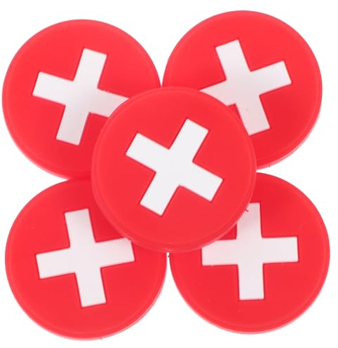 TOYANDONA Set da 5 Smorzatori di Vibrazioni per Racchette da Tennis in Silicone Design a Bandiera Nazionale, Piccoli Ammortizzatori Antivibrazione per Accessori Tennis, per Ridurre Gli