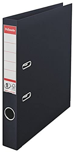 Esselte A4 Lever Arch File with 50 mm Spine, Pack of 10 (811470), Black, 626807