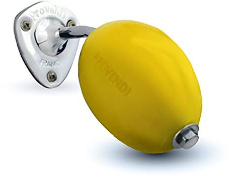 Provendi Savon Jaune Rotatif avec Porte Savon à Vis - Ecrou