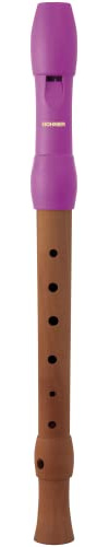 HOHNER Flauta dulce Alegra Line, rosa, alemán, tres piezas