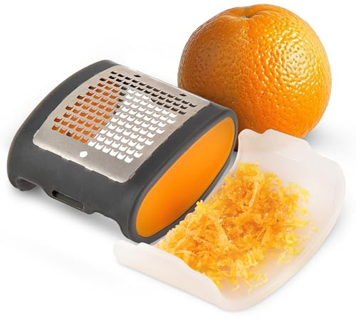 Progressive International GT-3370 Pocket Zester, Stainless Steel, Orange