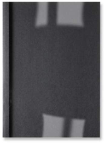 GBC® Thermobindemappe ThermaBind™ LeatherGrain, 250 g/m², transparenter Vorderdeckel, A4, 3 mm, für: 30 Blatt, schwarz (100 Stück), Sie erhalten 1 Packung á 100 Stück