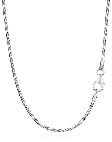 NKlaus 42cm Schlangenkette 925 Silber elegante Halskette filigrante Breite 1,2mm Collier 3,2g schwer 8929