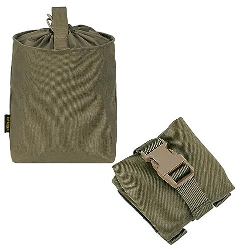 EXCELLENT ELITE SPANKER Outdoor Taktisch Molle Dump Faltbeutel Drawstring Magazine Dump Beutel (RGN) - Grün - Nylon - Tasche