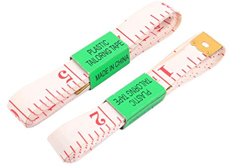 Ruilogod Sewing Tailor Flexible Body Cloth Ruler Soft Tape Measure Tool 150cm 2pcs White (id: d87 722 15a 23b fc0