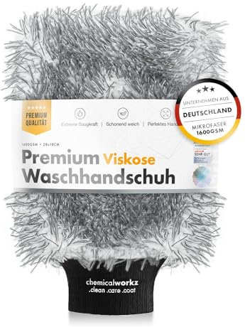 Chemicalworkz Wash Mitt - Mikrofaser Autowaschhandschuh - extrem saugstark - Waschhandschuh Auto. Mikrofaser Handschuh, Wash Mitt, Auto Handschuh